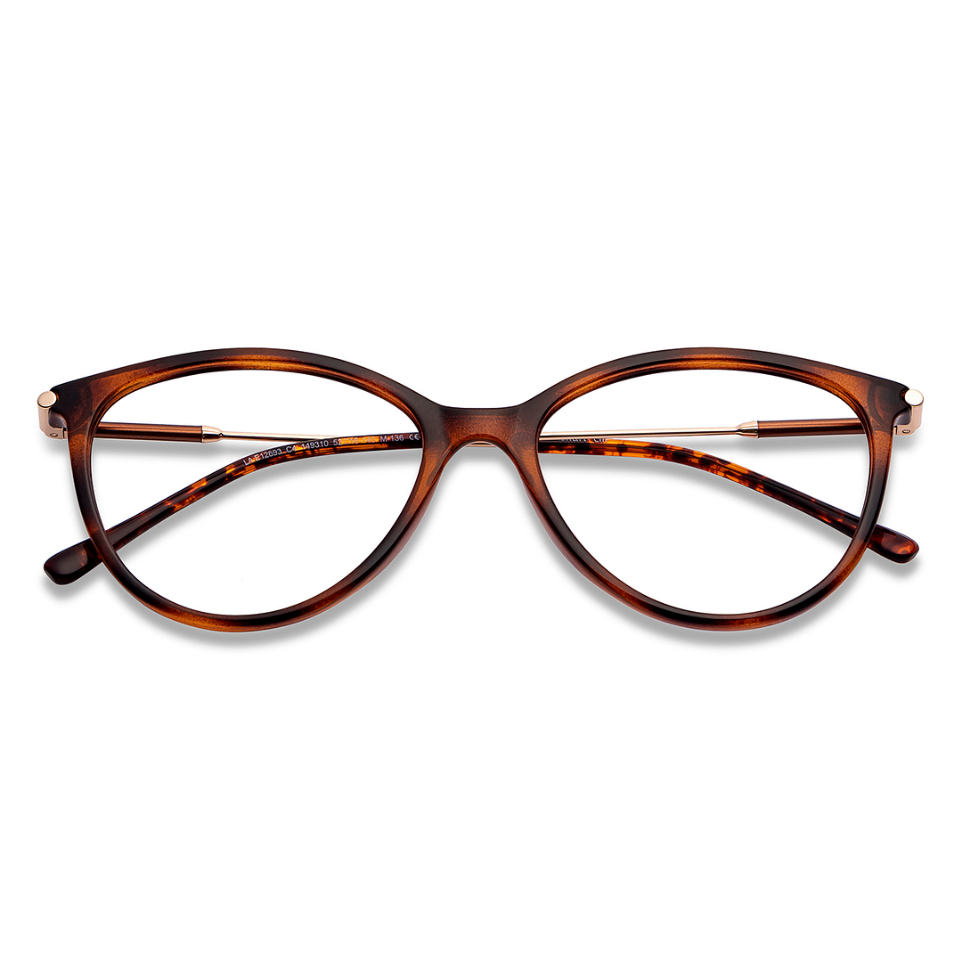 Lenskart Air Online Light Brown Full Rim Cat Eye left side