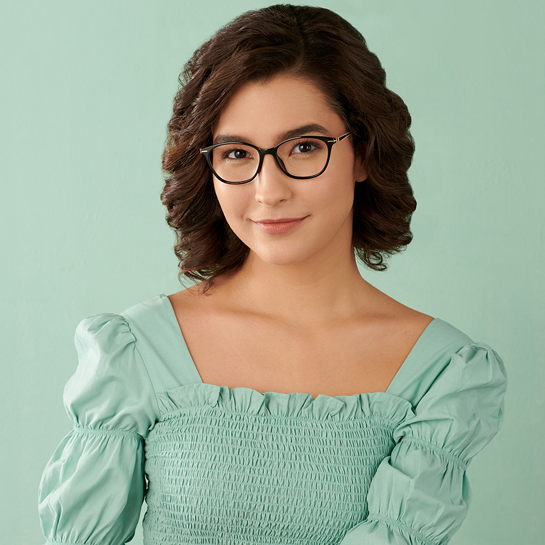 Lenskart Air Online Black Full Rim Cat Eye right side