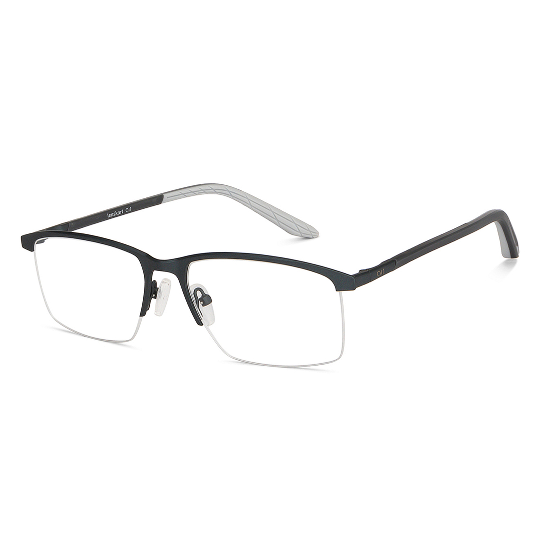 Lenskart Air Online Light Gray Half Rim Rectangle right side