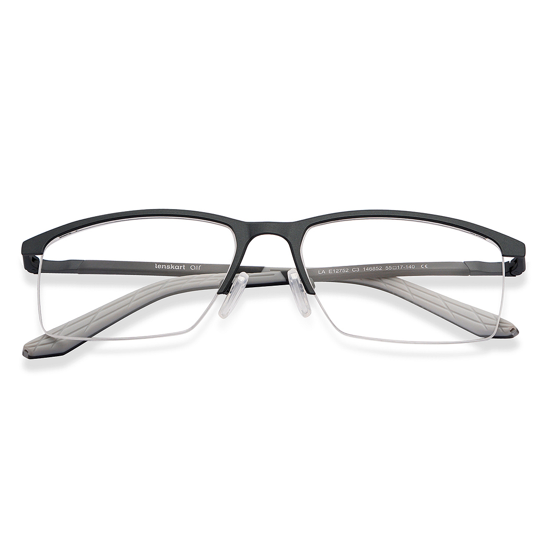 Lenskart Air Online Light Gray Half Rim Rectangle left side