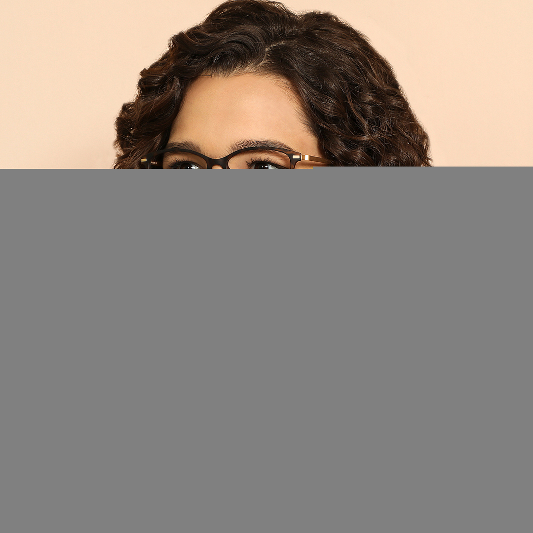 Lenskart Air Online Light Brown Full Rim Cat Eye right side