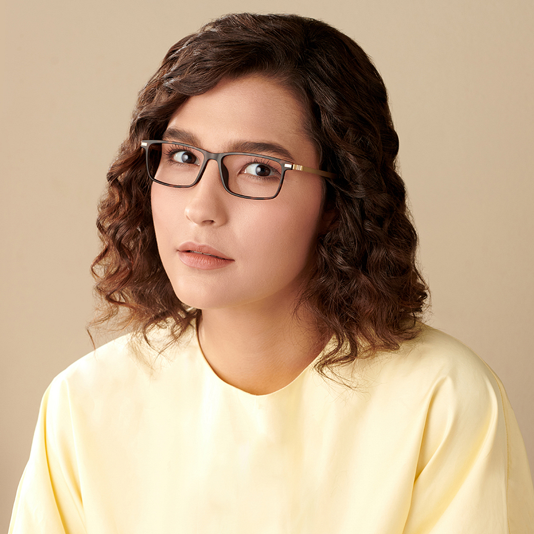 Lenskart Air Online Light Brown Full Rim Rectangle right side