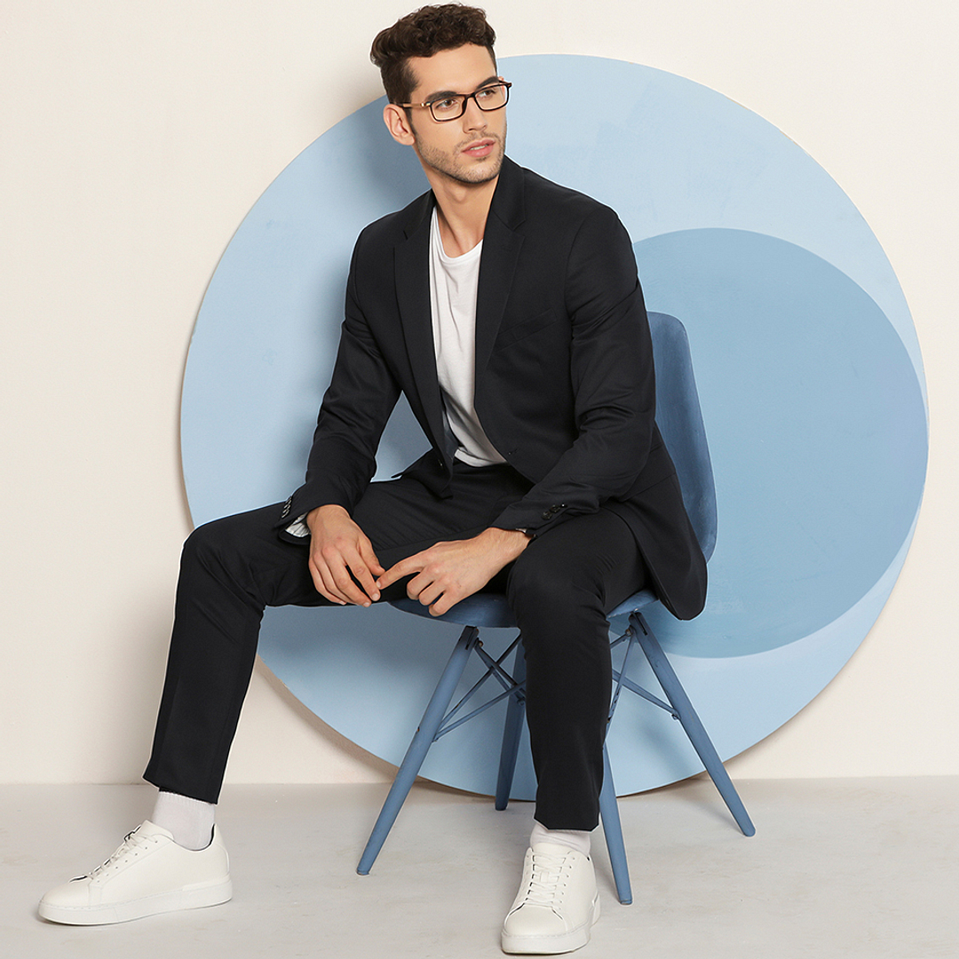 Lenskart Air Online Light Brown Full Rim Rectangle right side