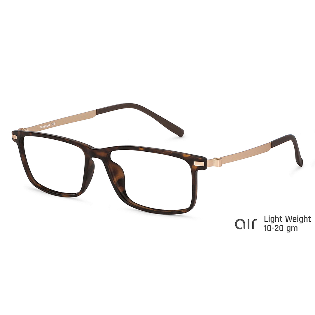 Lenskart Air Online Light Brown Full Rim Rectangle right side