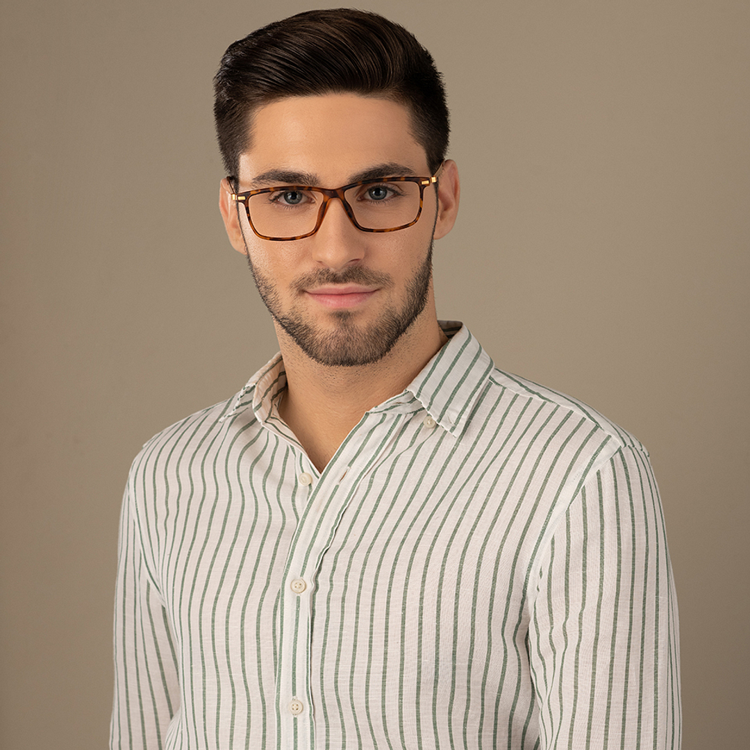 Lenskart Air Online Light Brown Full Rim Rectangle right side