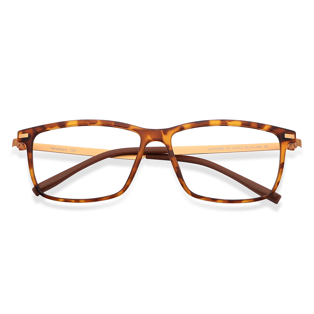 Lenskart Air Online Light Brown Full Rim Rectangle left side