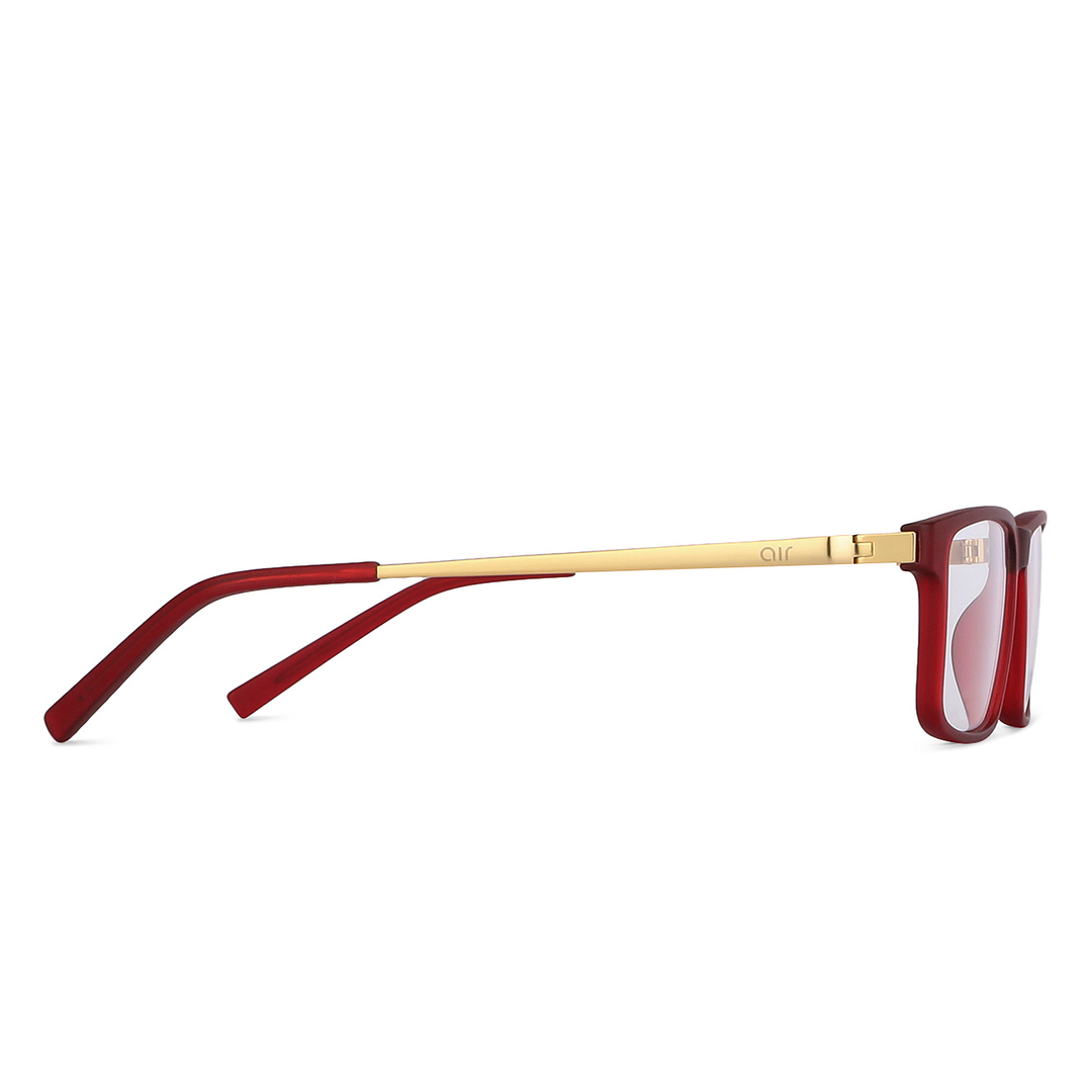 Lenskart Air Online Red Full Rim Rectangle left side
