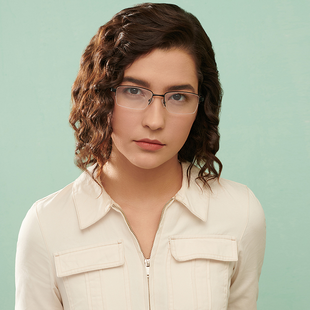 Lenskart Air Black Half Rim Rectangle left side