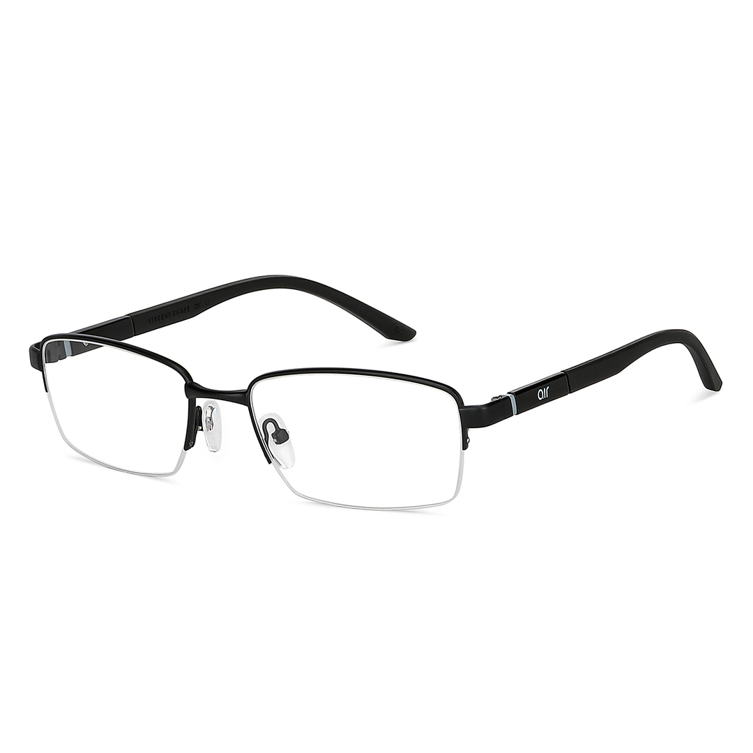 Lenskart Air Black Half Rim Rectangle right side