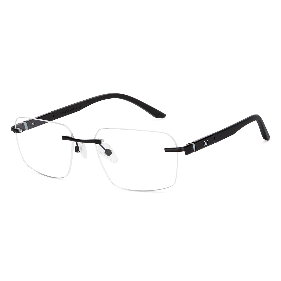 Lenskart Air Online Black Rimless Rectangle right side
