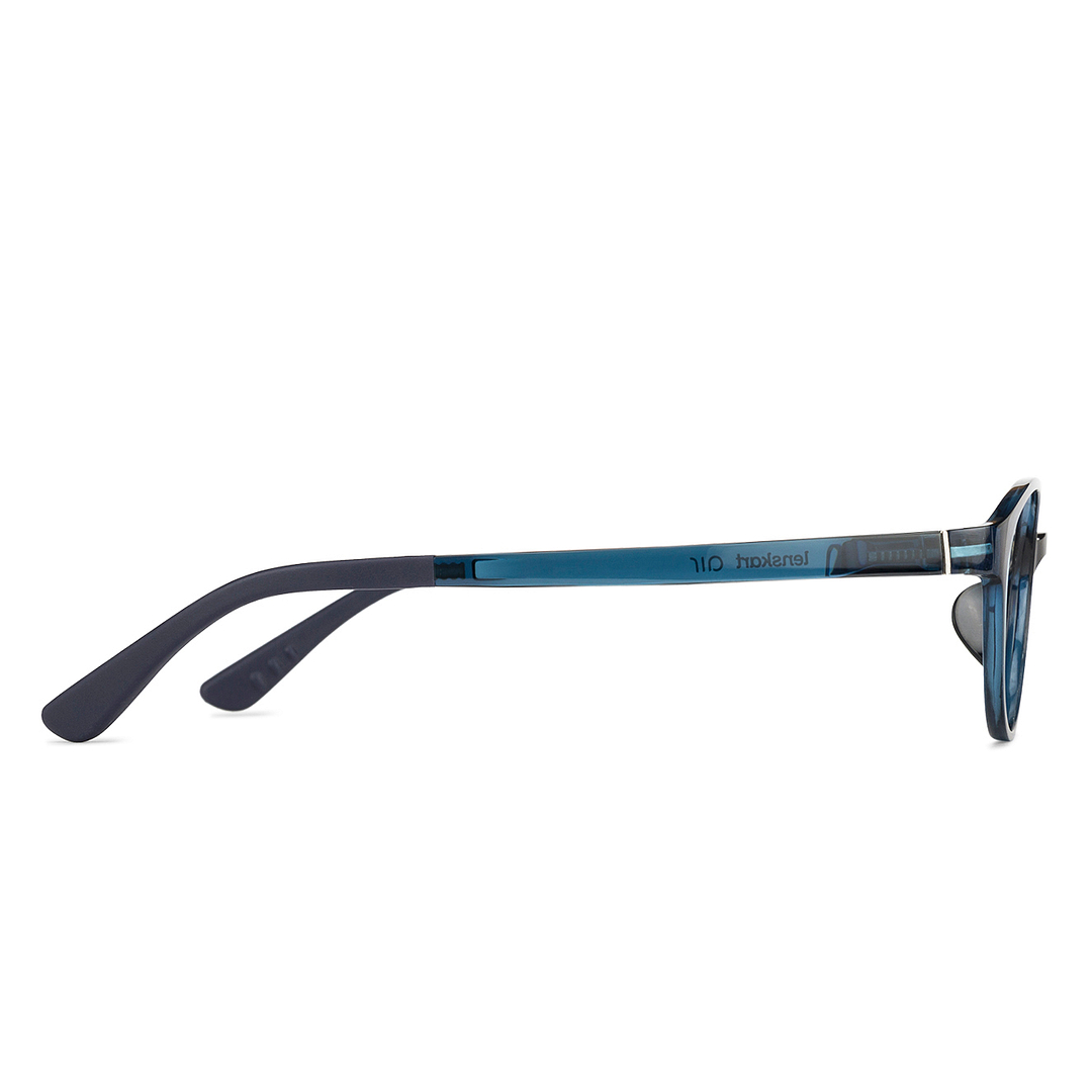 Hooper Online Navy Blue Full Rim Round left side