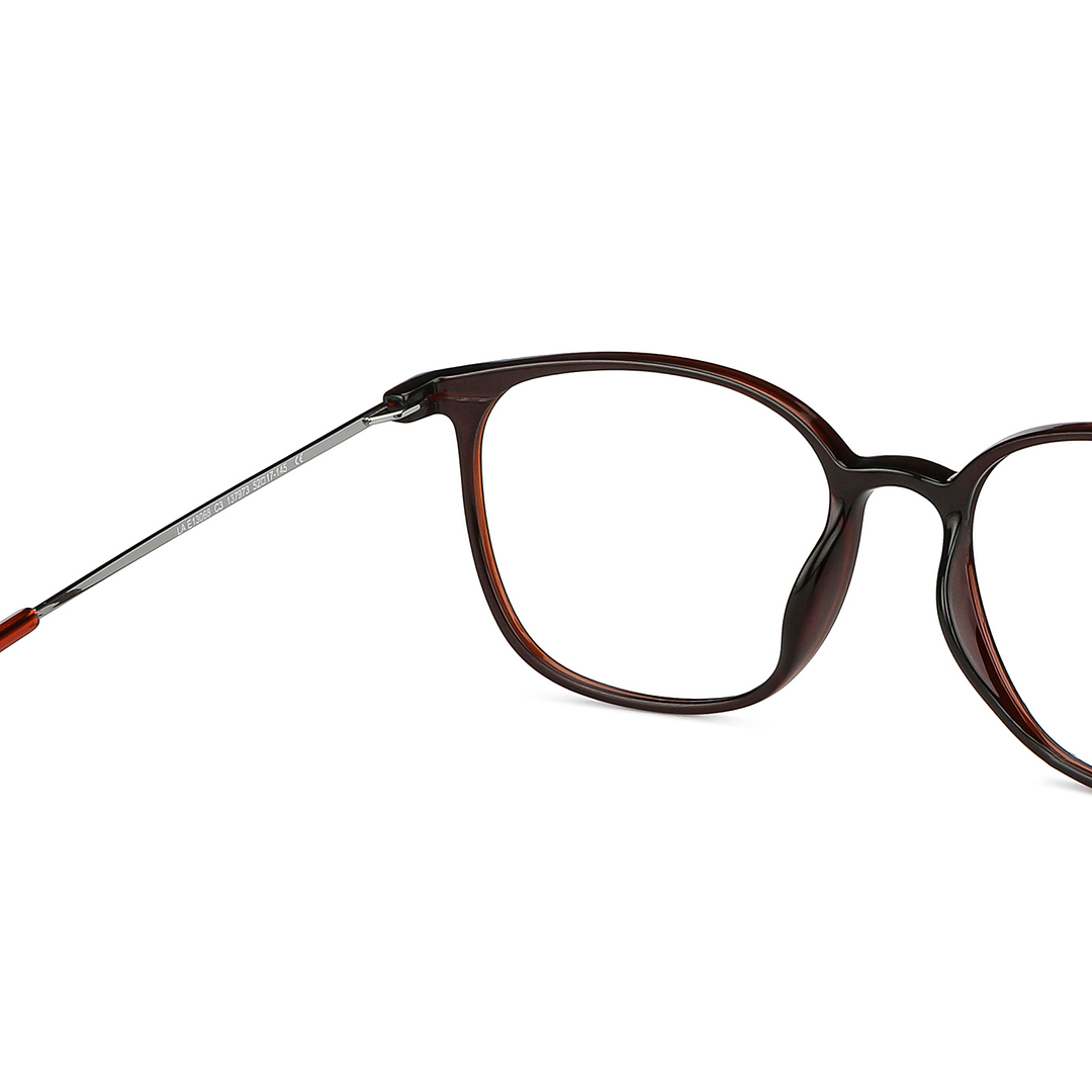 Lenskart Air Online Light Brown Full Rim Round right side