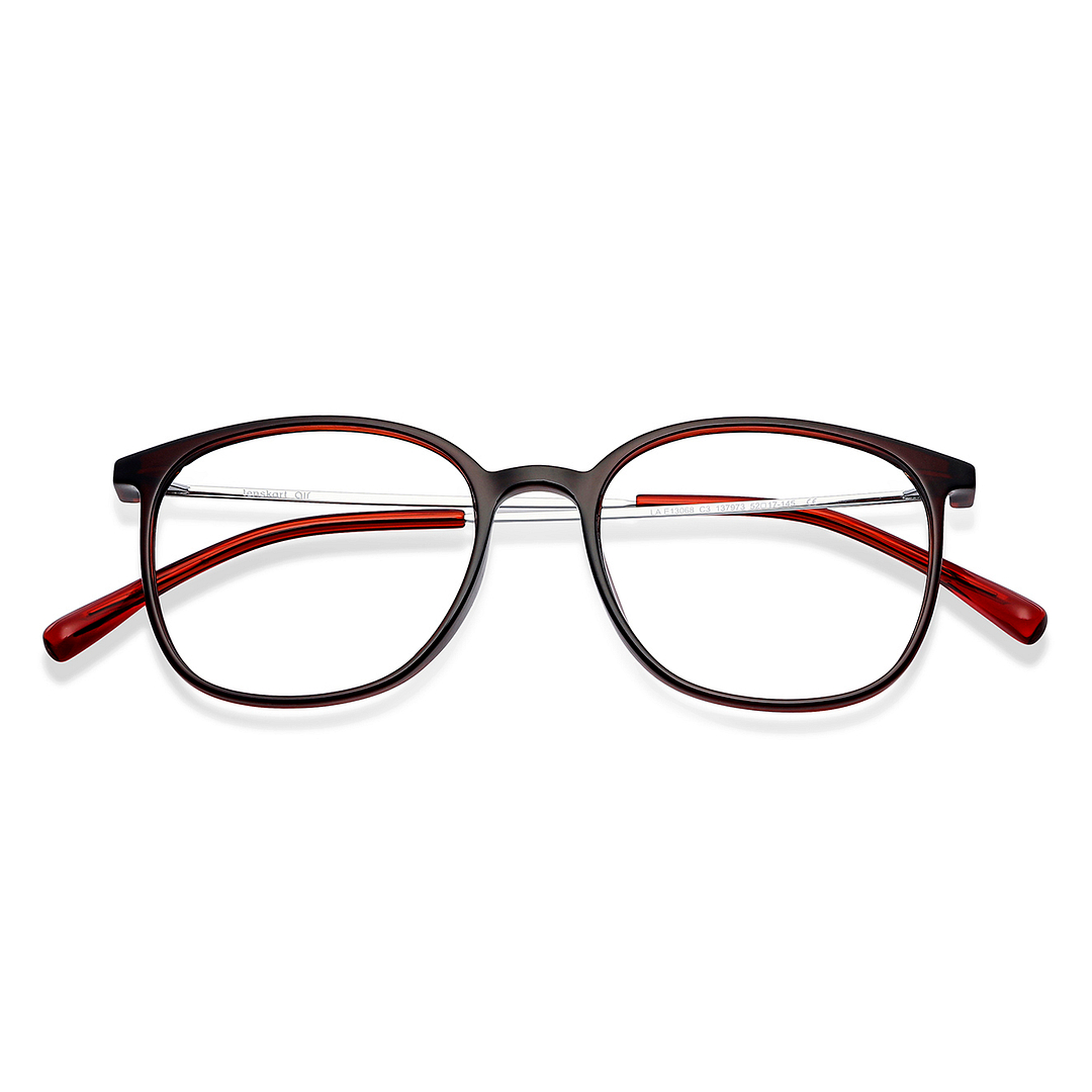 Lenskart Air Online Light Brown Full Rim Round left side