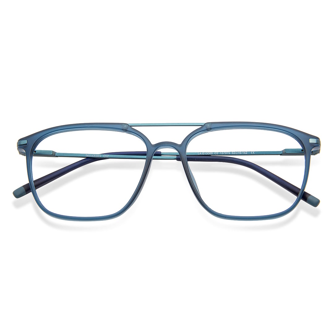 Lenskart Air Sky Blue Full Rim Square left side
