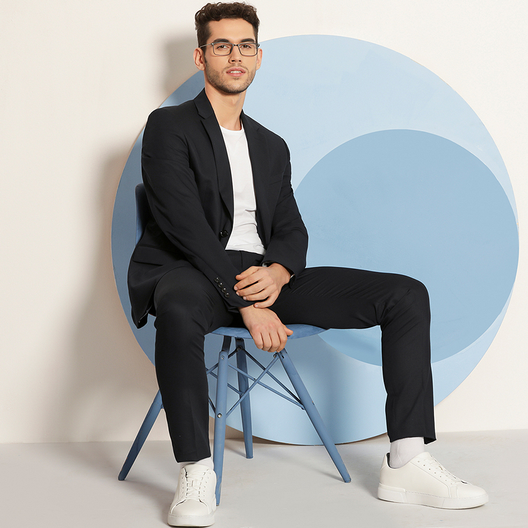 Lenskart Air Online Light Gray Full Rim Rectangle right side