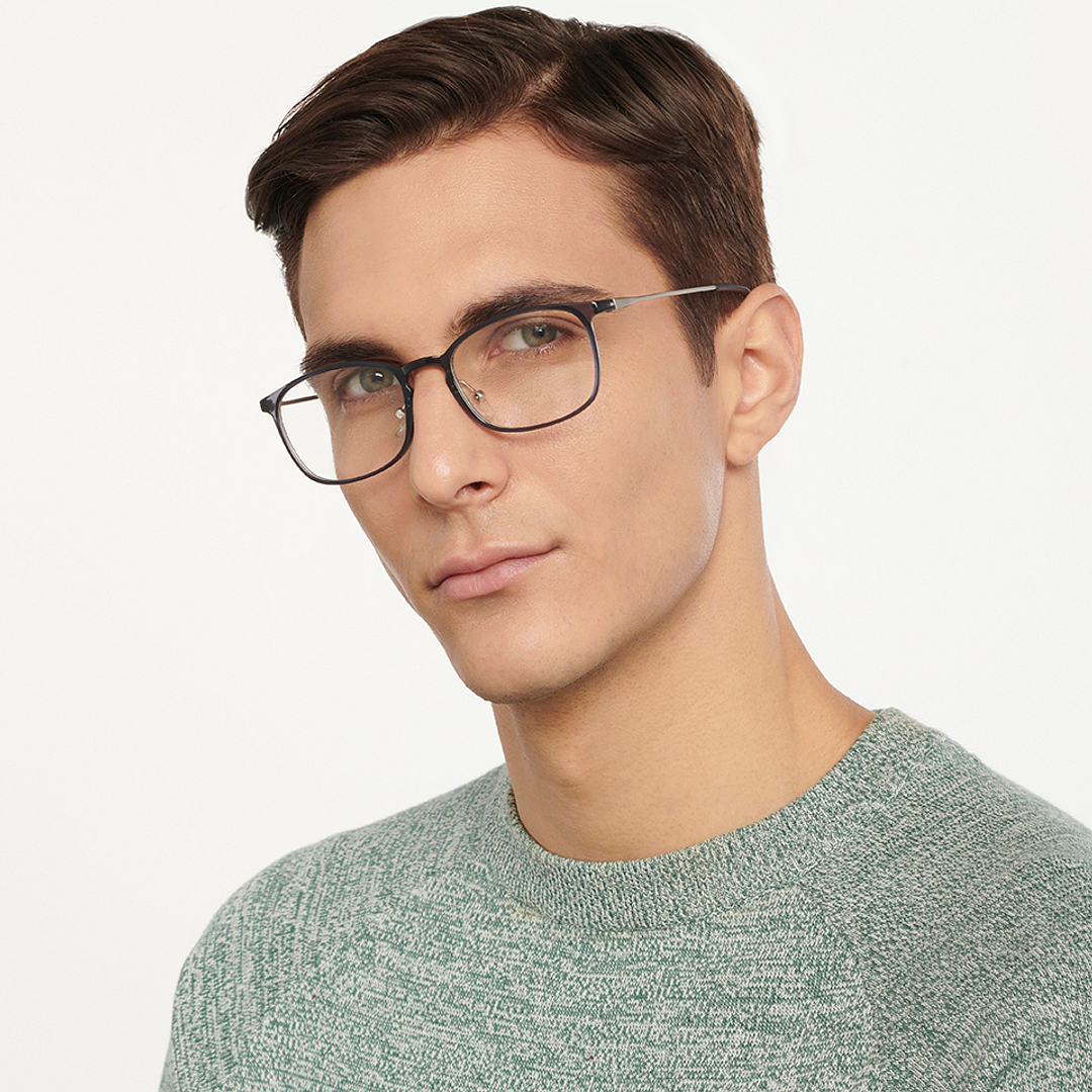 Lenskart Air Online Light Gray Full Rim Square left side