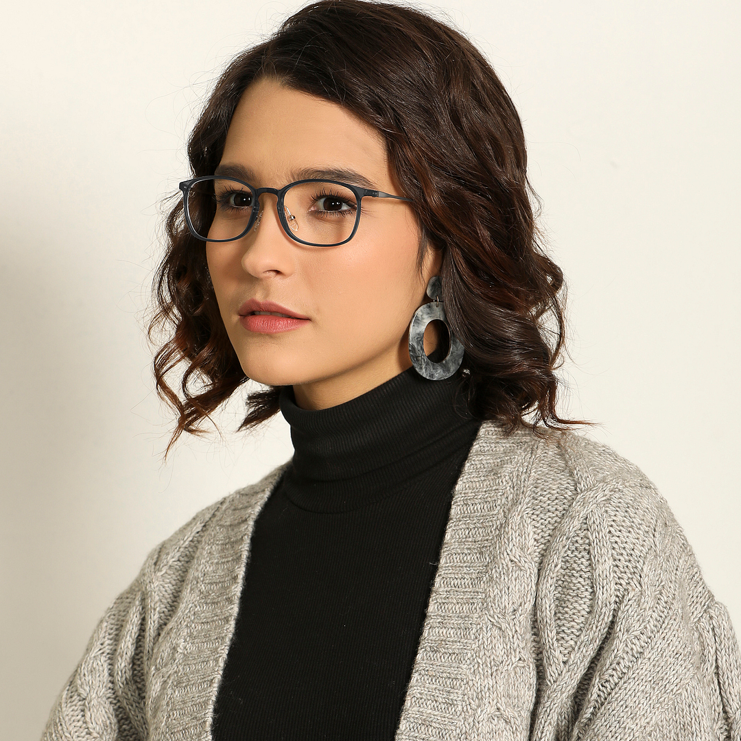 Lenskart Air Online Light Gray Full Rim Square left side