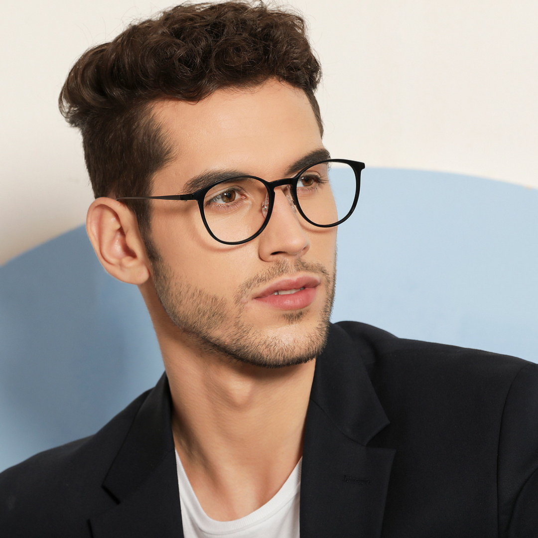 Lenskart Air Online Black Full Rim Round right side