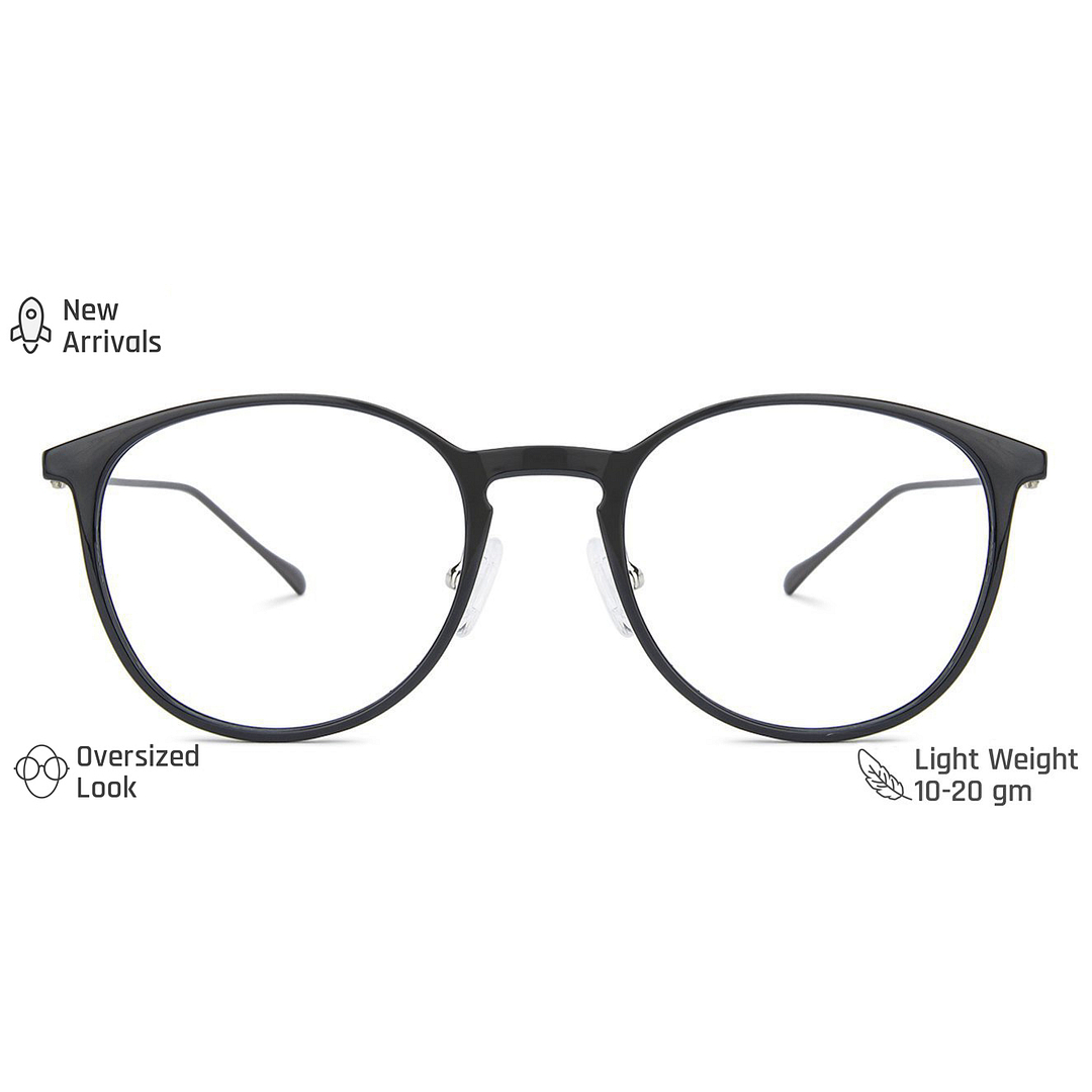 Lenskart Air Online Black Full Rim Round left side