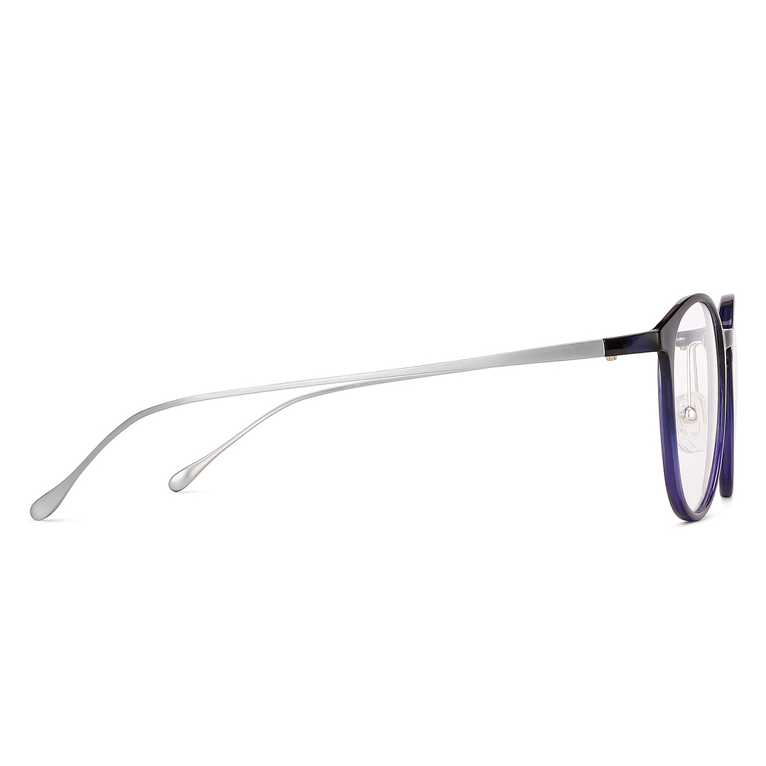 Lenskart Air Online Sky Blue Full Rim Round left side