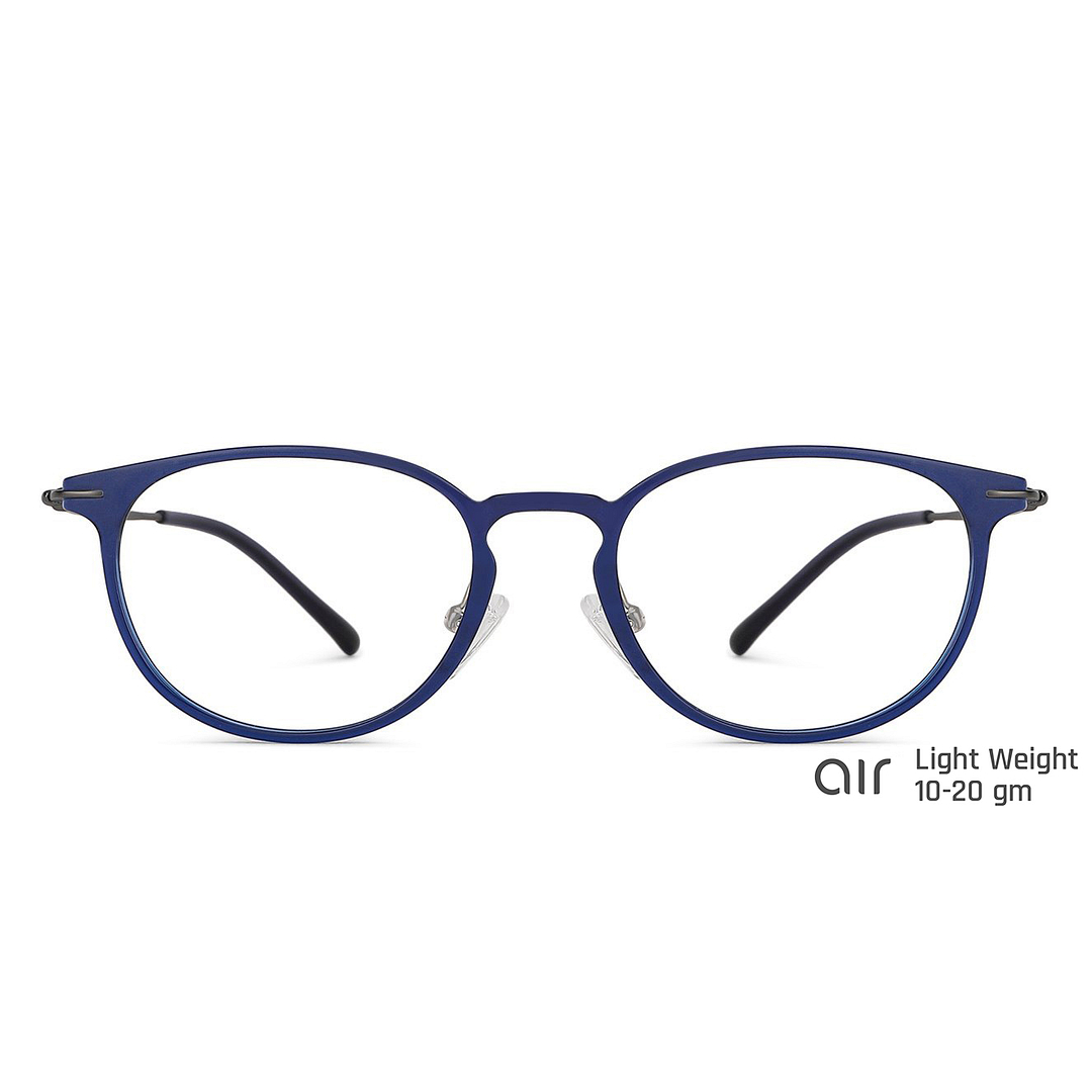 Lenskart Air Online Denim Full Rim Round left side
