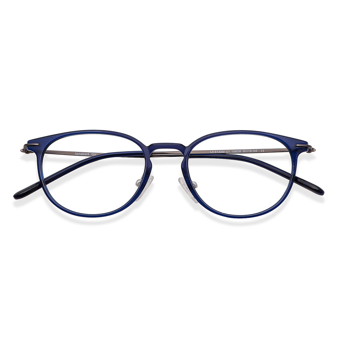 Lenskart Air Online Denim Full Rim Round left side