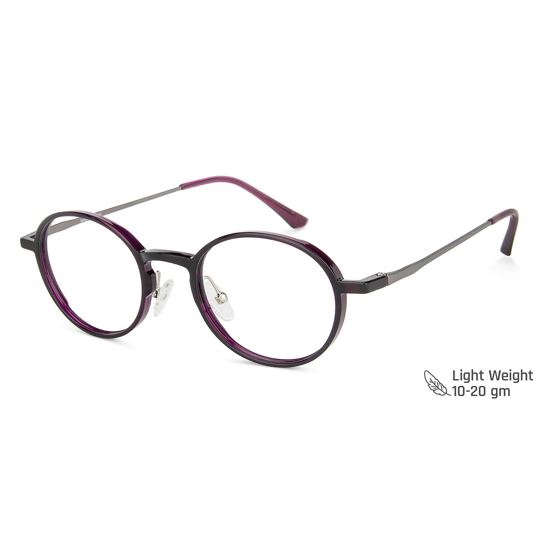 Lenskart Air Online Purple Full Rim Round left side