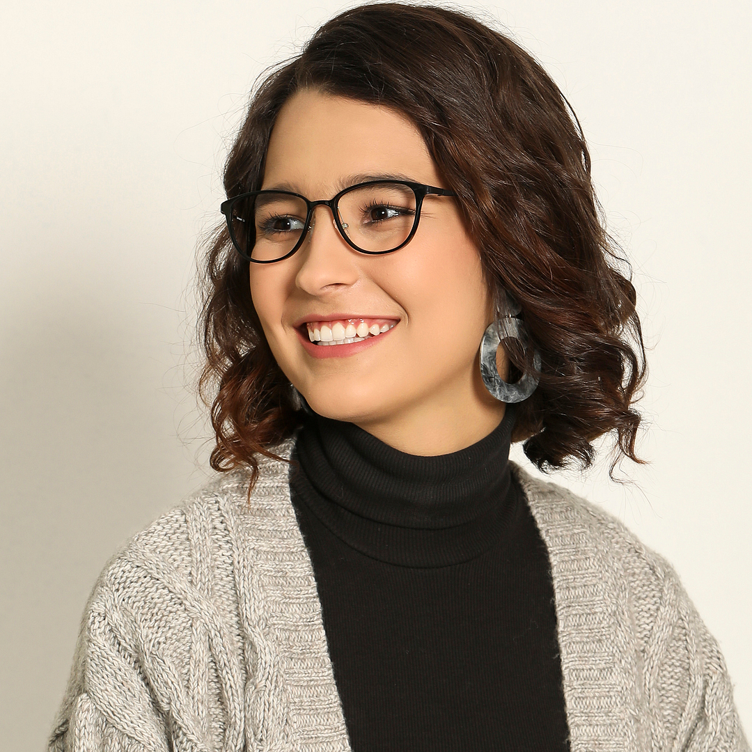 Lenskart Air Online Black Full Rim Square left side