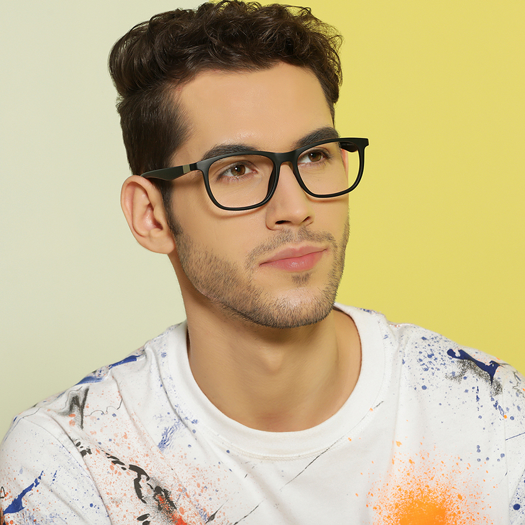 Lenskart Air Black Full Rim Square left side