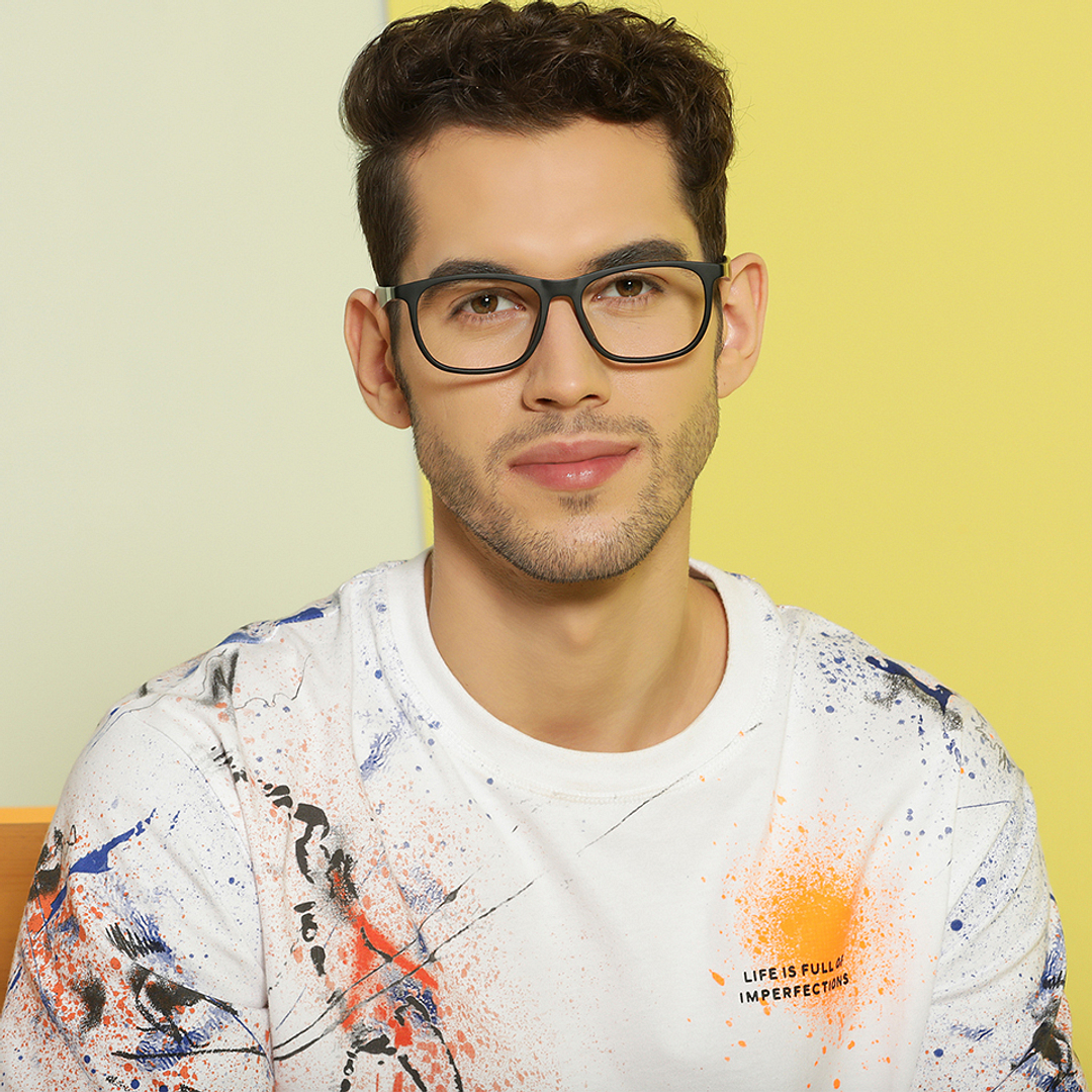 Lenskart Air Black Full Rim Square left side