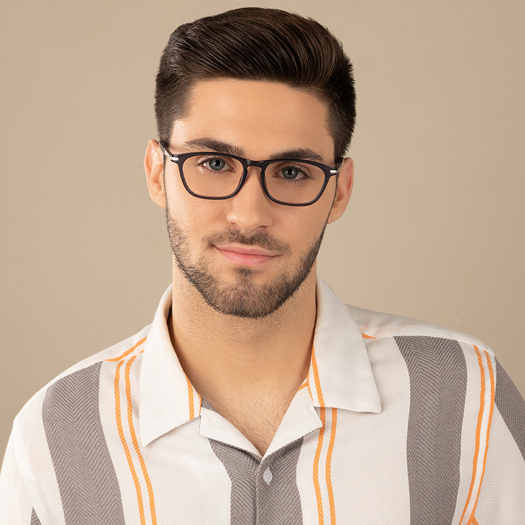 Lenskart Air Online Light Gray Full Rim Rectangle right side