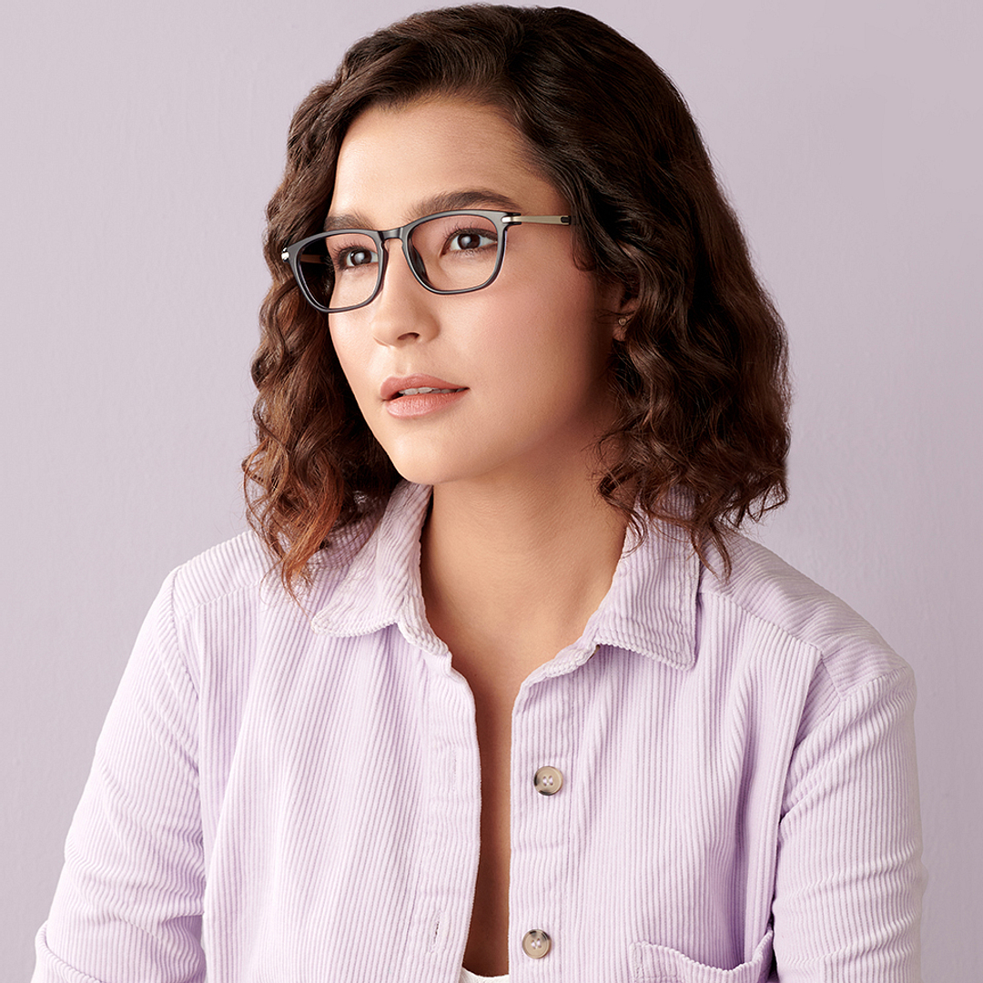 Lenskart Air Online Light Gray Full Rim Rectangle right side