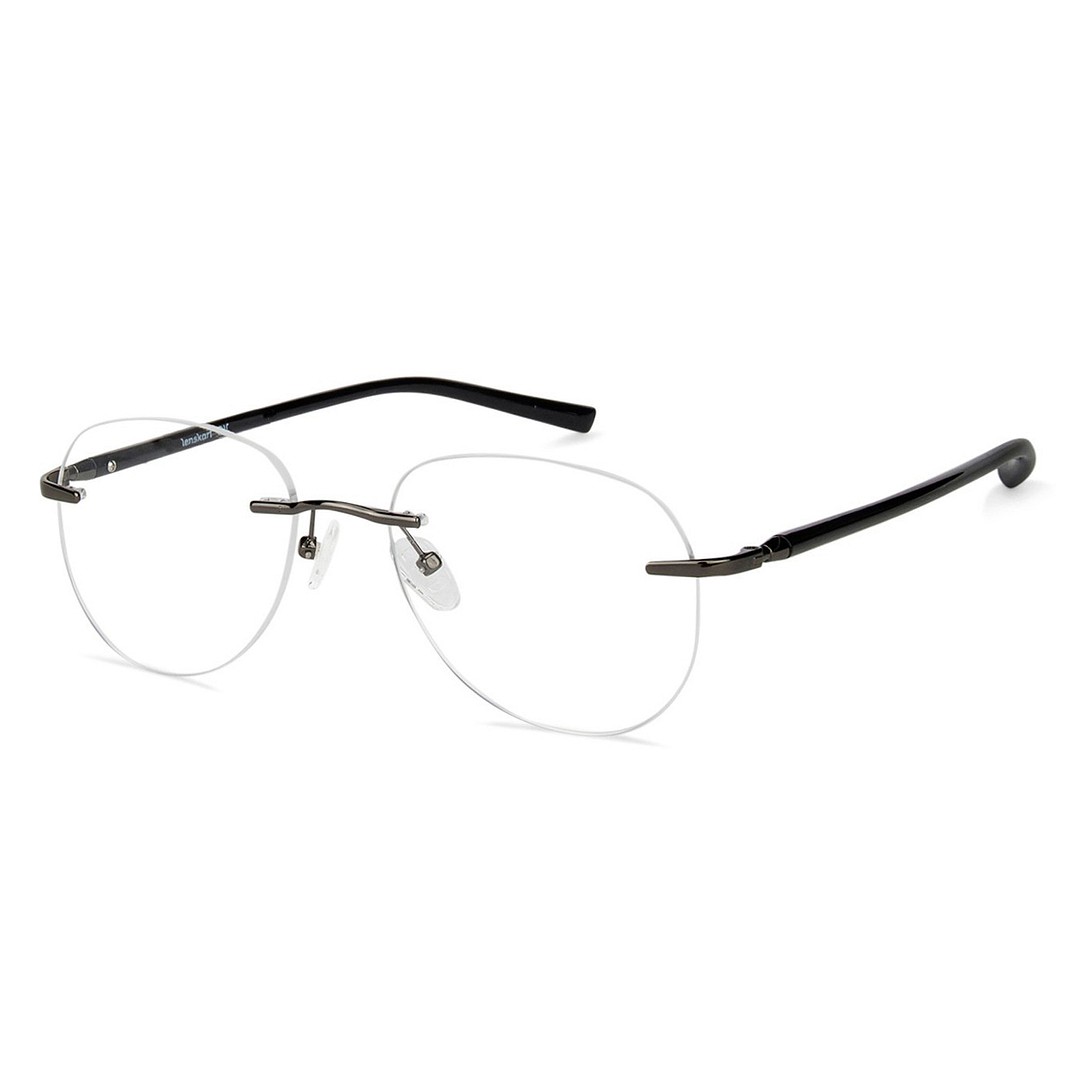 Lenskart Air Online Black Rimless Aviator right side
