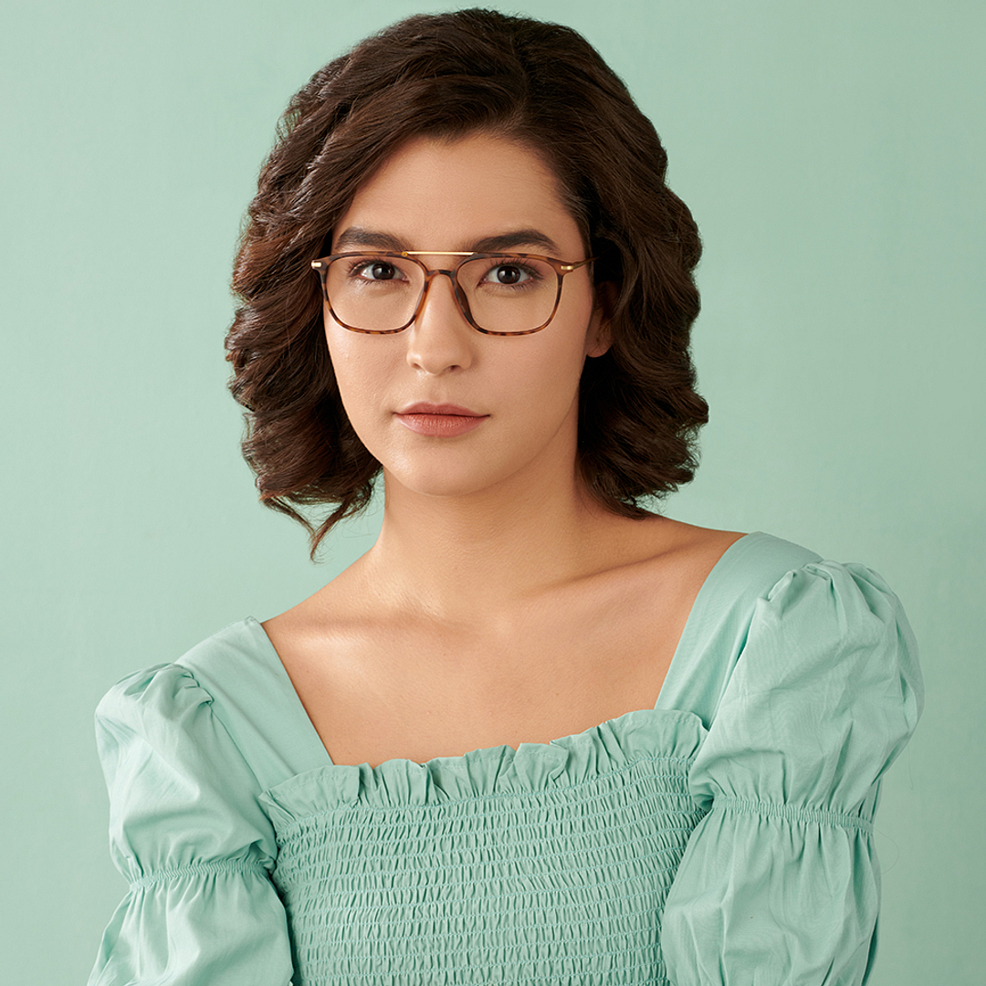 Lenskart Air Online Tortoise Full Rim Square left side