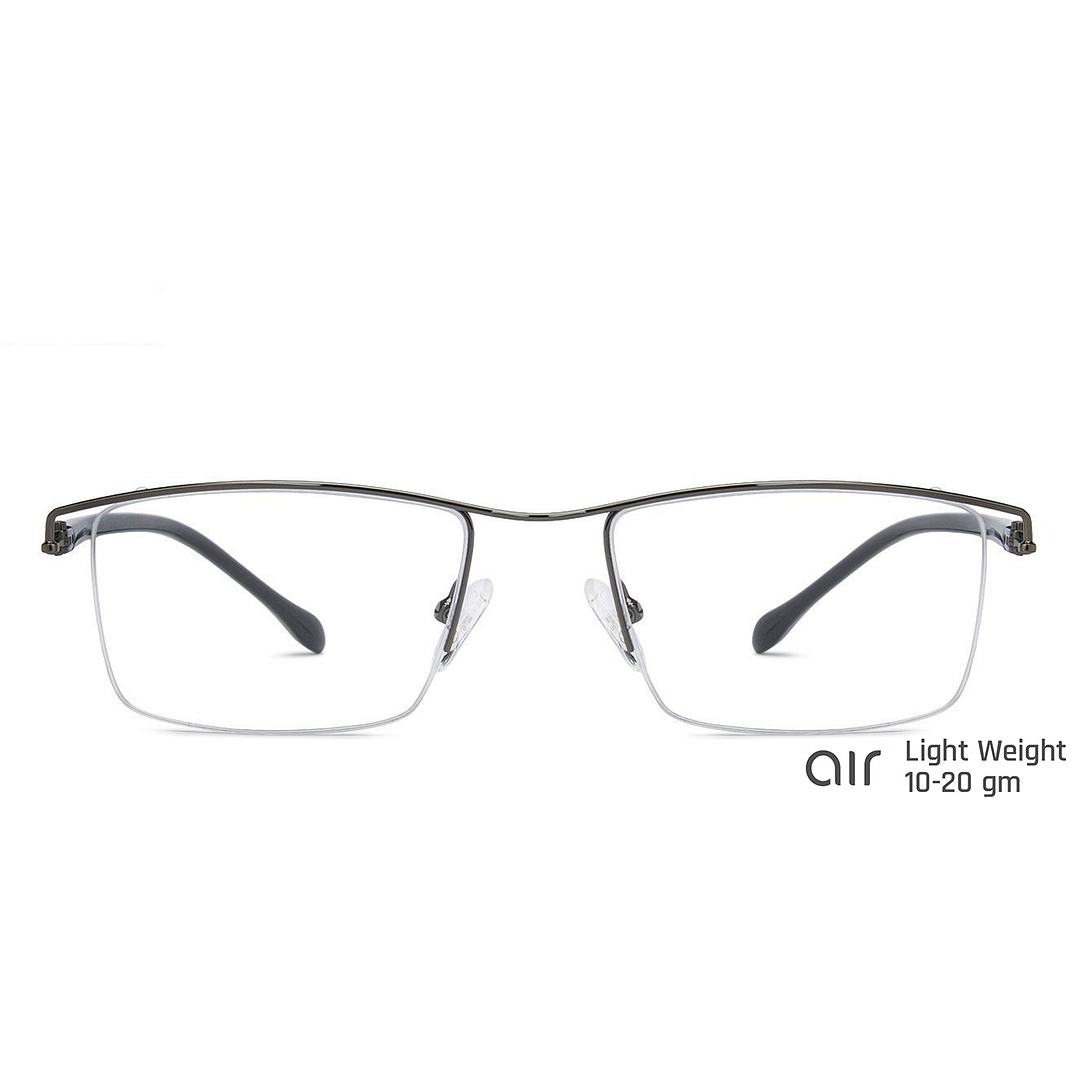 Lenskart Air Online Black Half Rim Rectangle left side