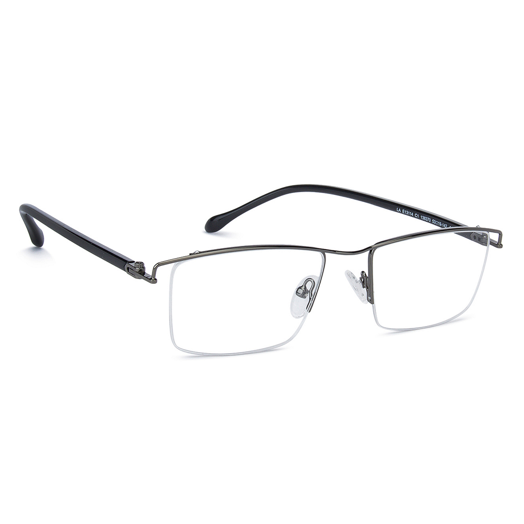 Lenskart Air Online Black Half Rim Rectangle left side