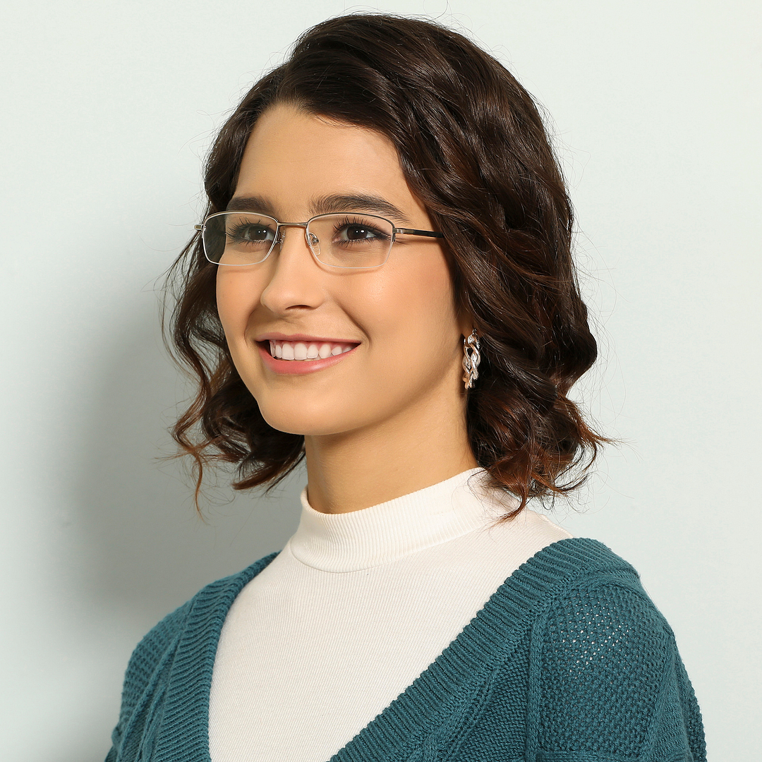 Lenskart Air Online Black Half Rim Rectangle right side