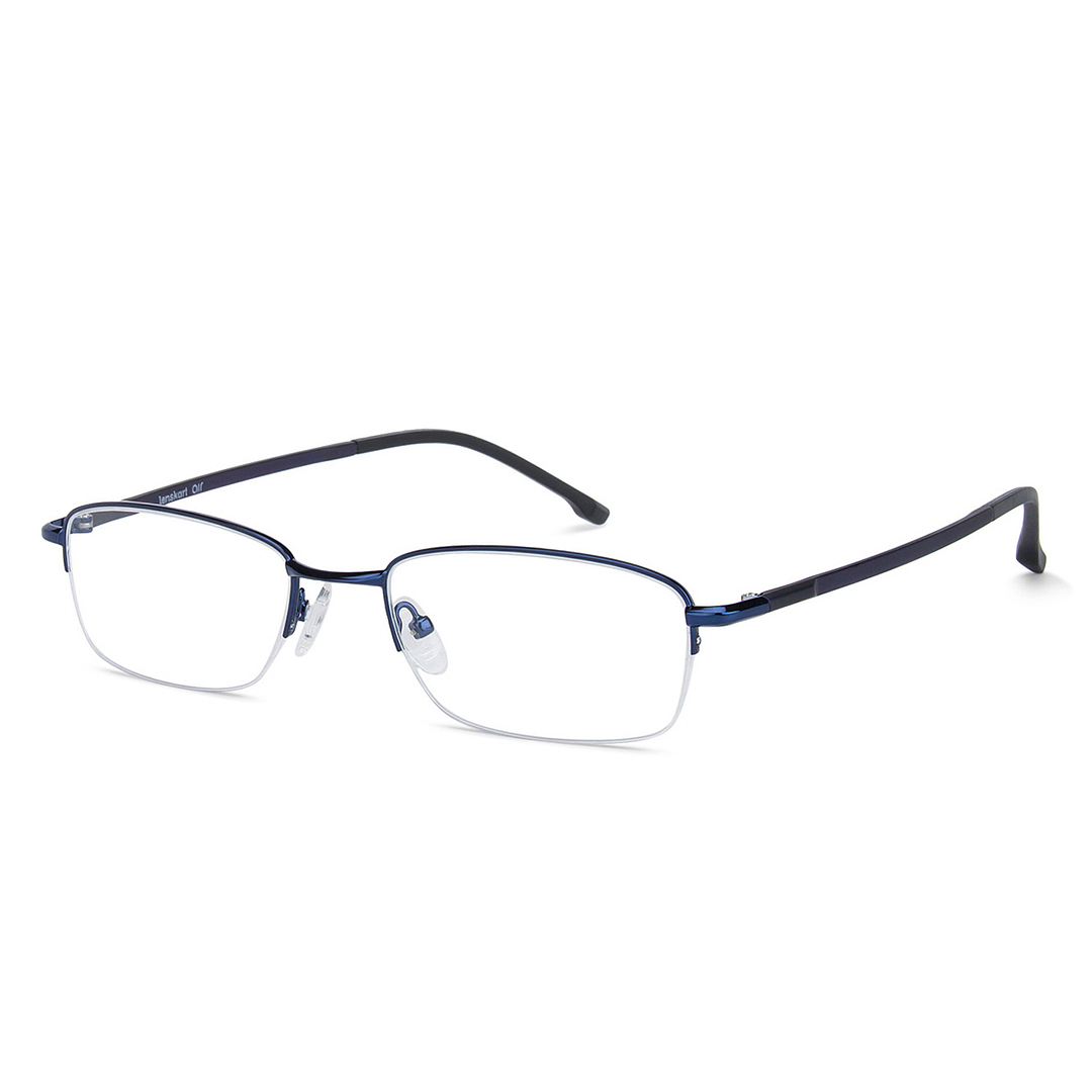 Lenskart Air Online Sky Blue Half Rim Rectangle right side