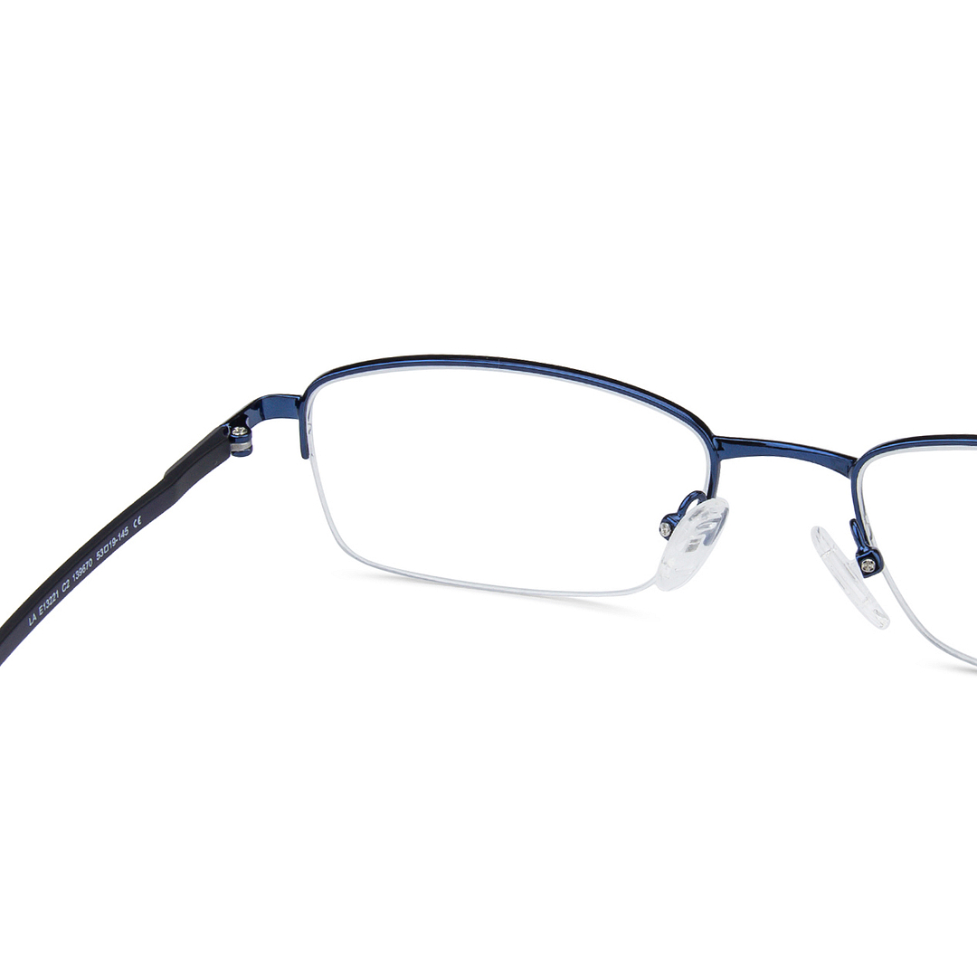 Lenskart Air Online Sky Blue Half Rim Rectangle right side