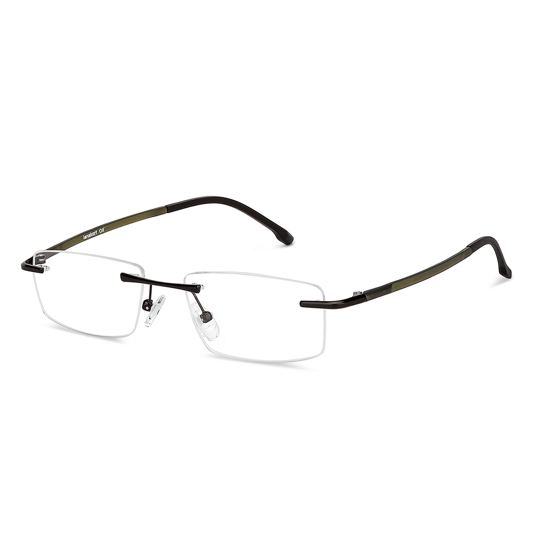 Lenskart Air Online Black Rimless Rectangle right side