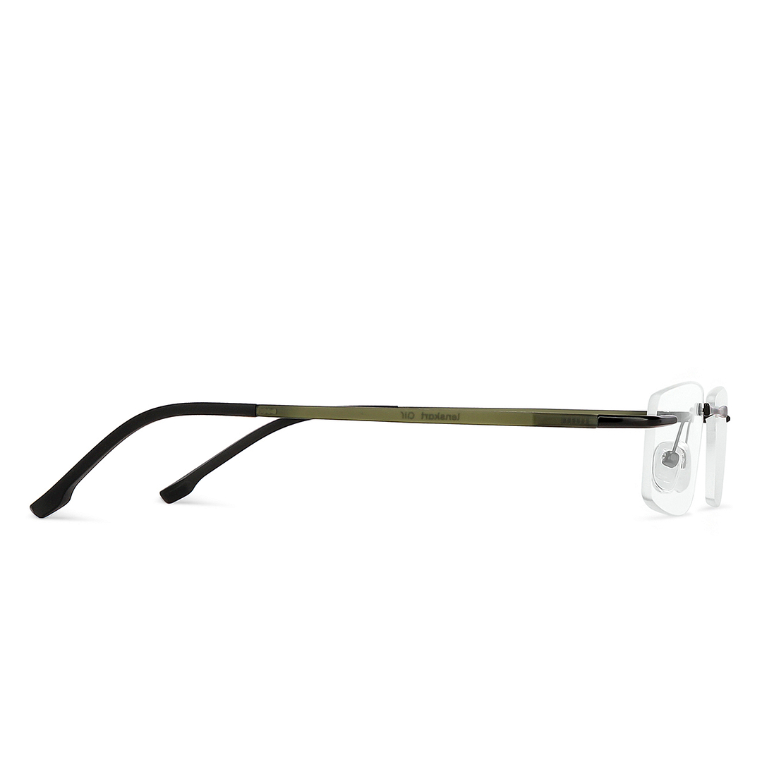 Lenskart Air Online Black Rimless Rectangle left side