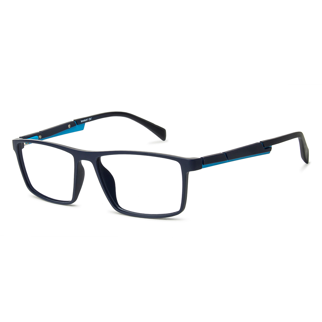 Lenskart Air Online Sky Blue Full Rim Rectangle left side