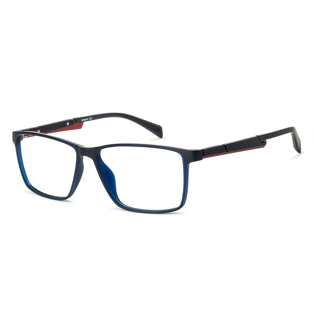 Lenskart Air Online Sky Blue Full Rim Square left side