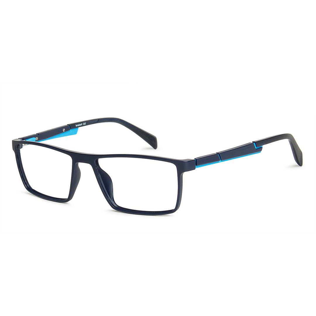 Lenskart Air Online Sky Blue Full Rim Rectangle left side