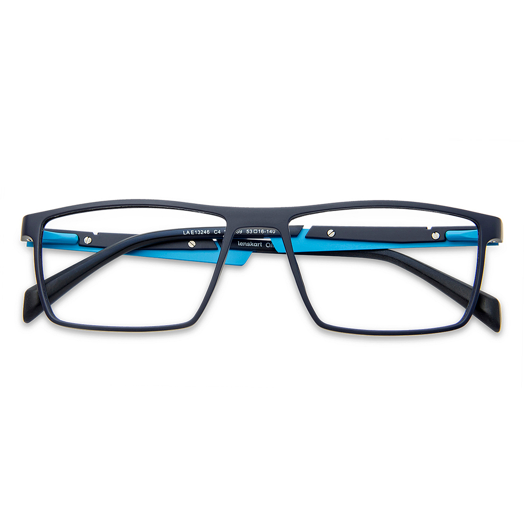 Lenskart Air Online Sky Blue Full Rim Rectangle right side