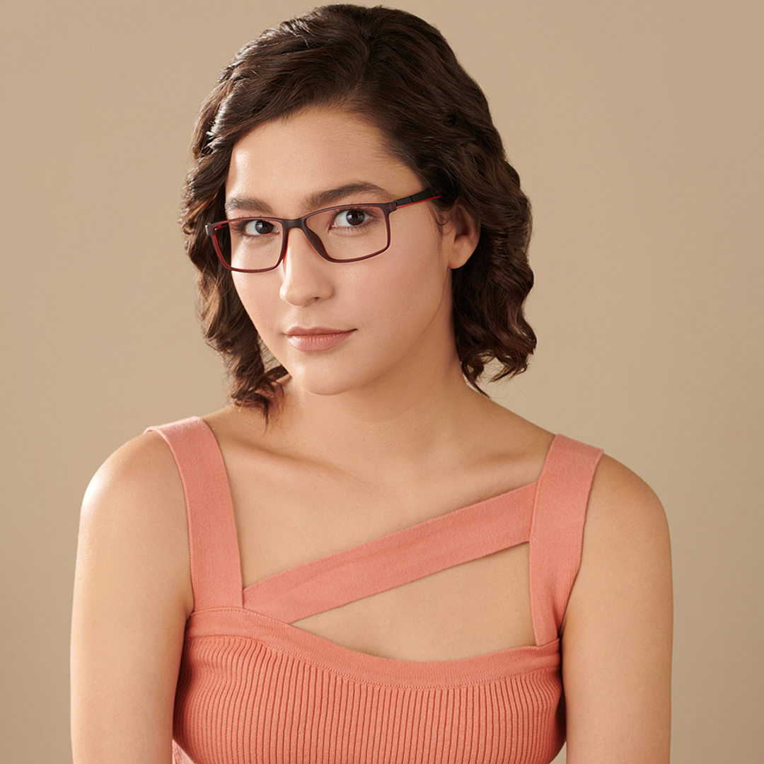Lenskart Air Online Black Full Rim Rectangle left side