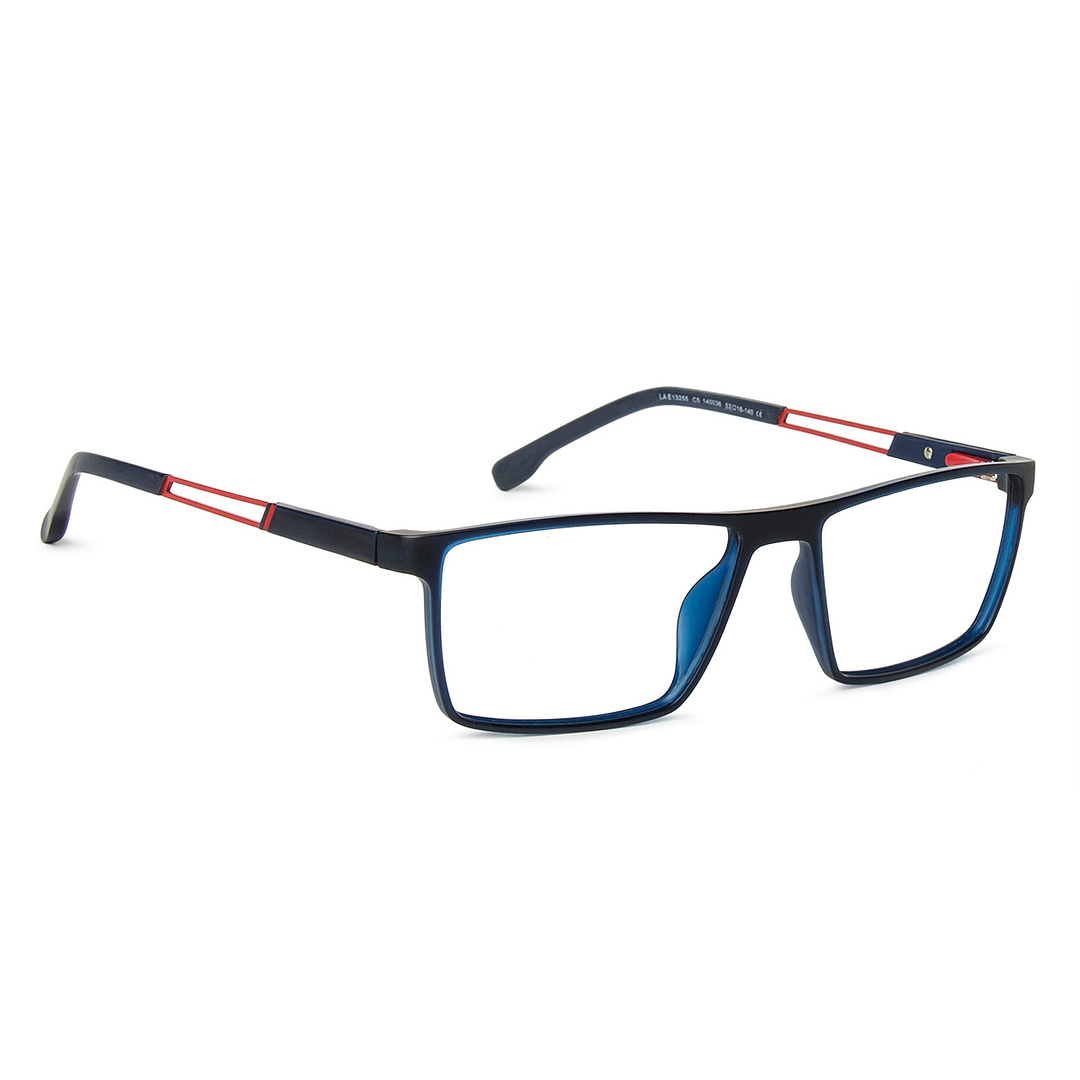 Lenskart Air Online Sky Blue Full Rim Rectangle left side