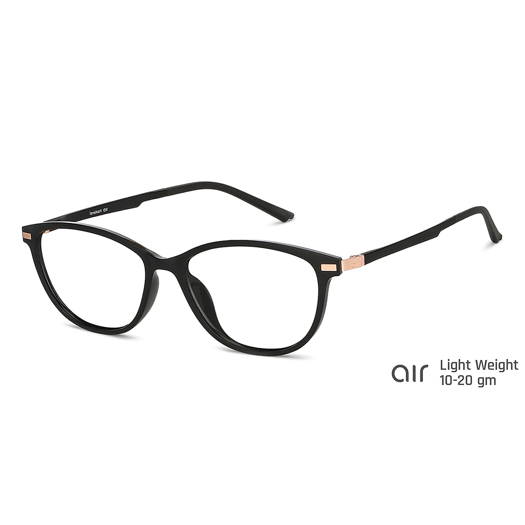 Lenskart Air Online Black Full Rim Cat Eye right side