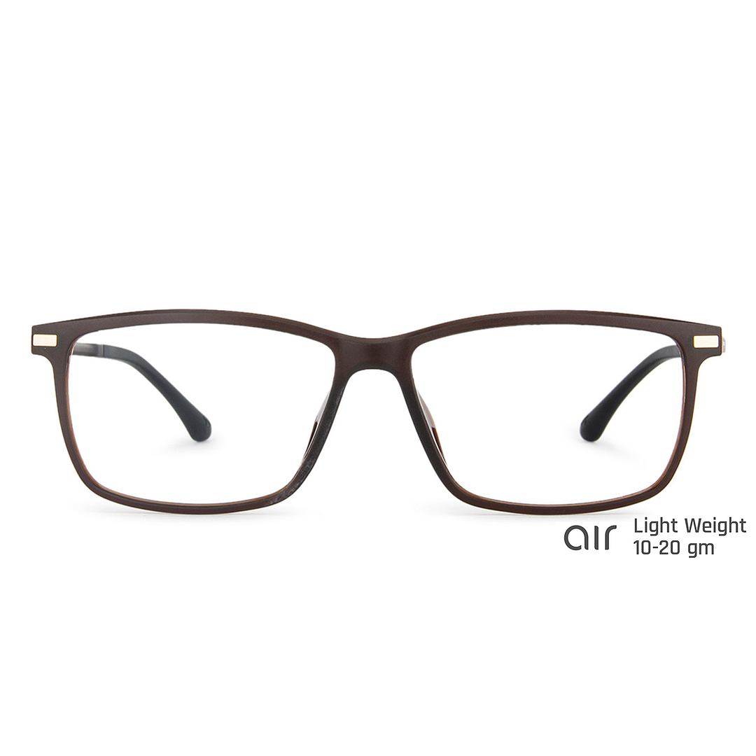 Lenskart Air Online Light Brown Full Rim Rectangle left side