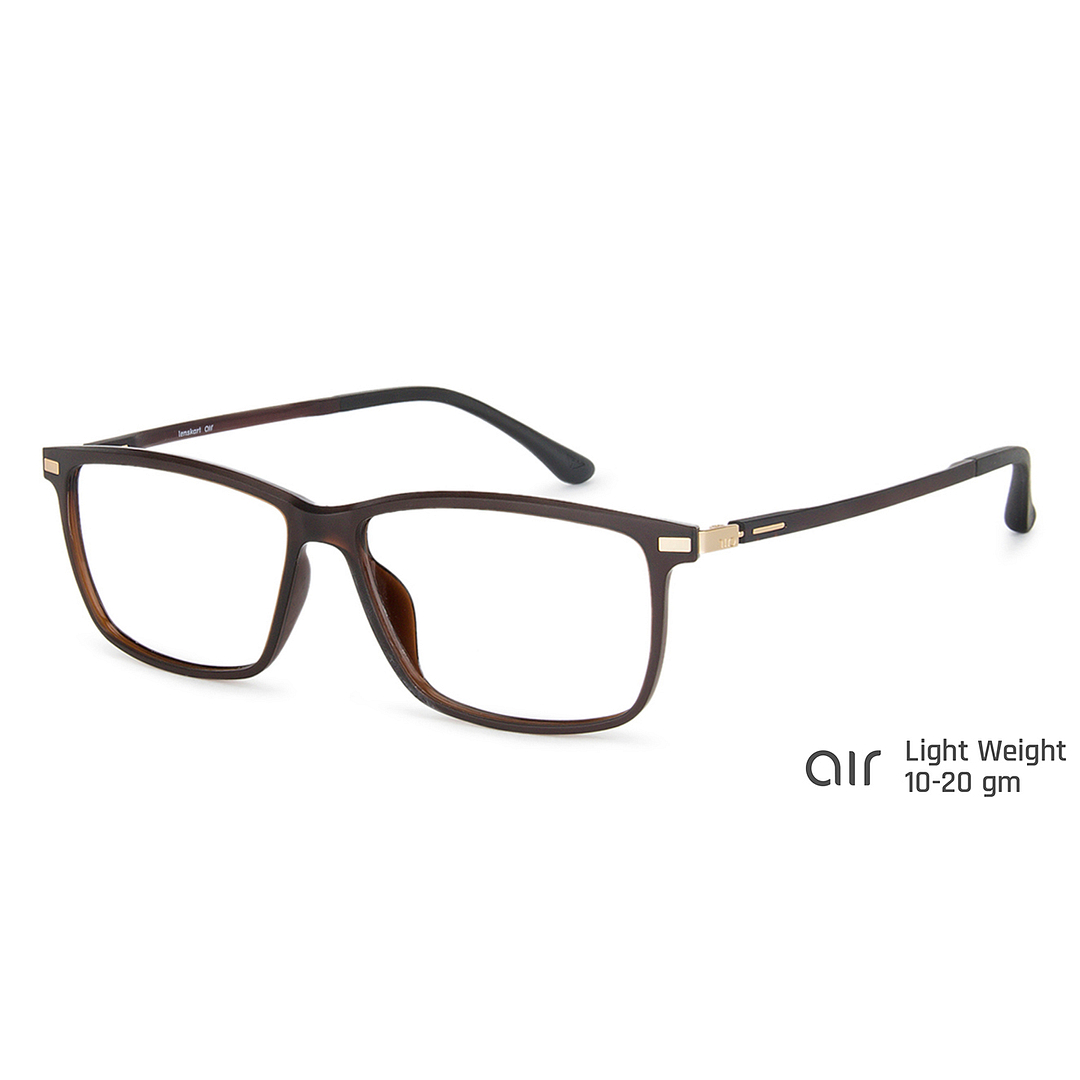 Lenskart Air Online Light Brown Full Rim Rectangle right side